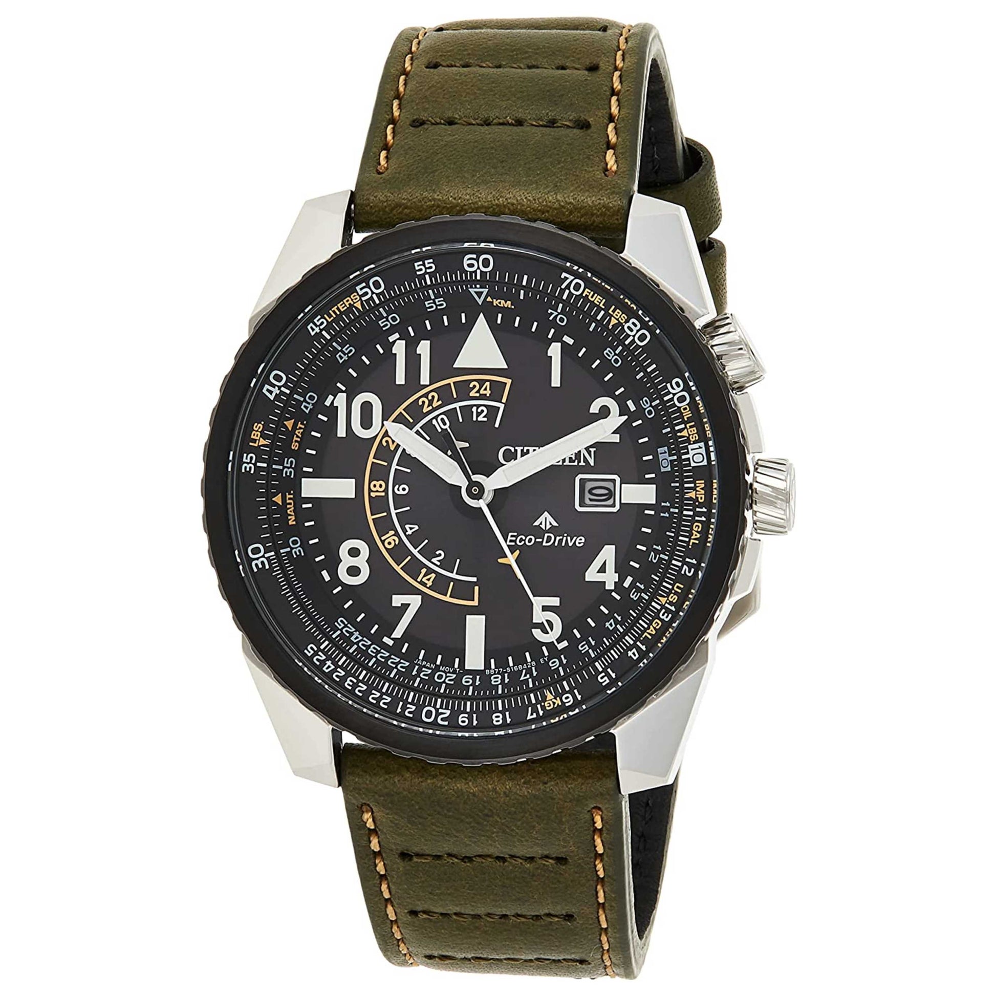 Front view of Citizen Promaster Nighthawk Men's Solar Watch CZBJ7138-04E