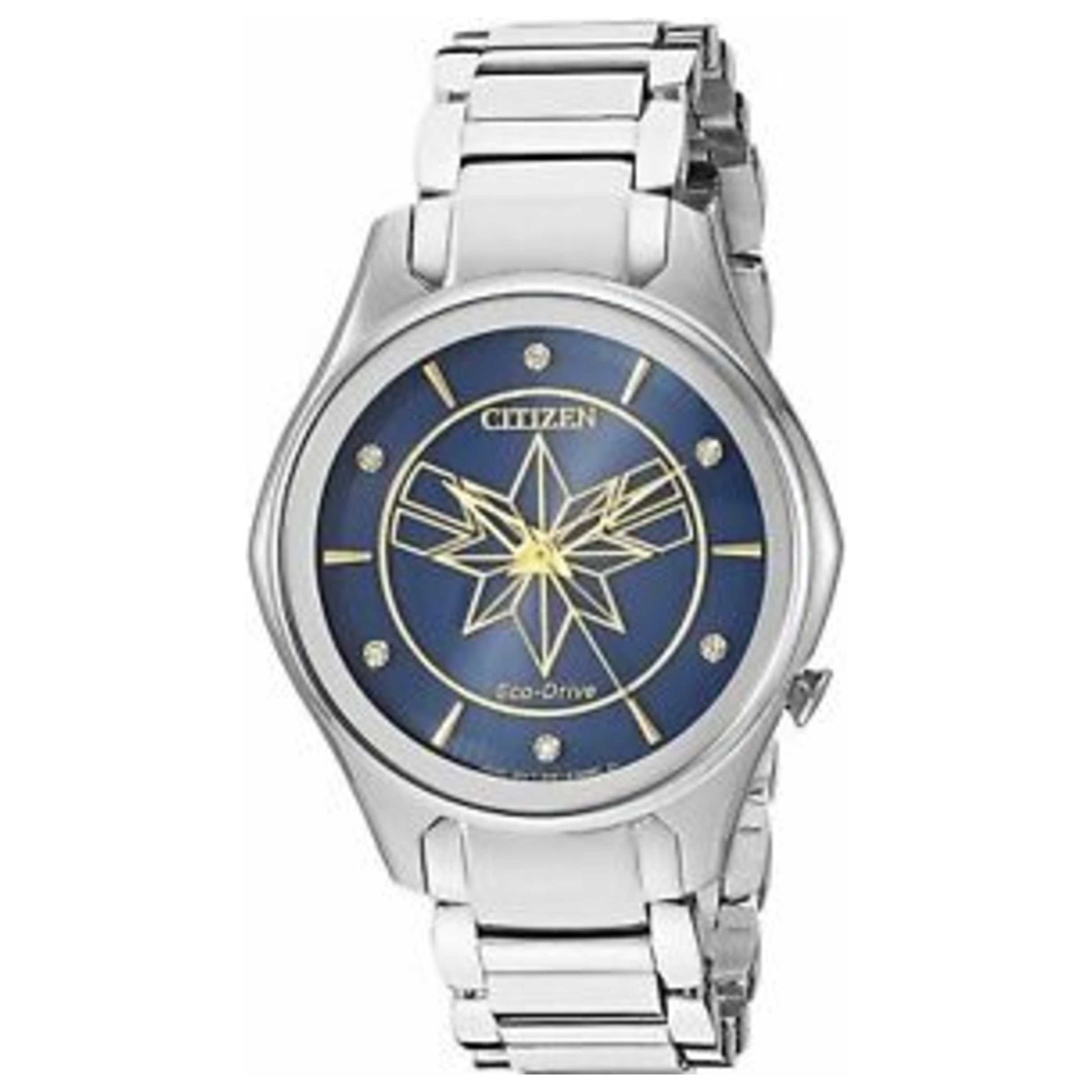 Front view of Citizen Captain Marvel Women's Solar Watch CZEM0596-58W
