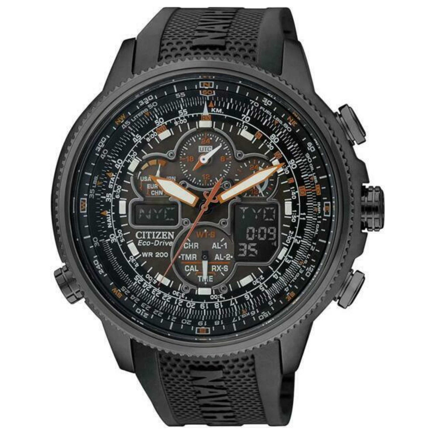 Front view of Citizen Promaster Navihawk A-T Men's Solar Watch CZJY8035-04E