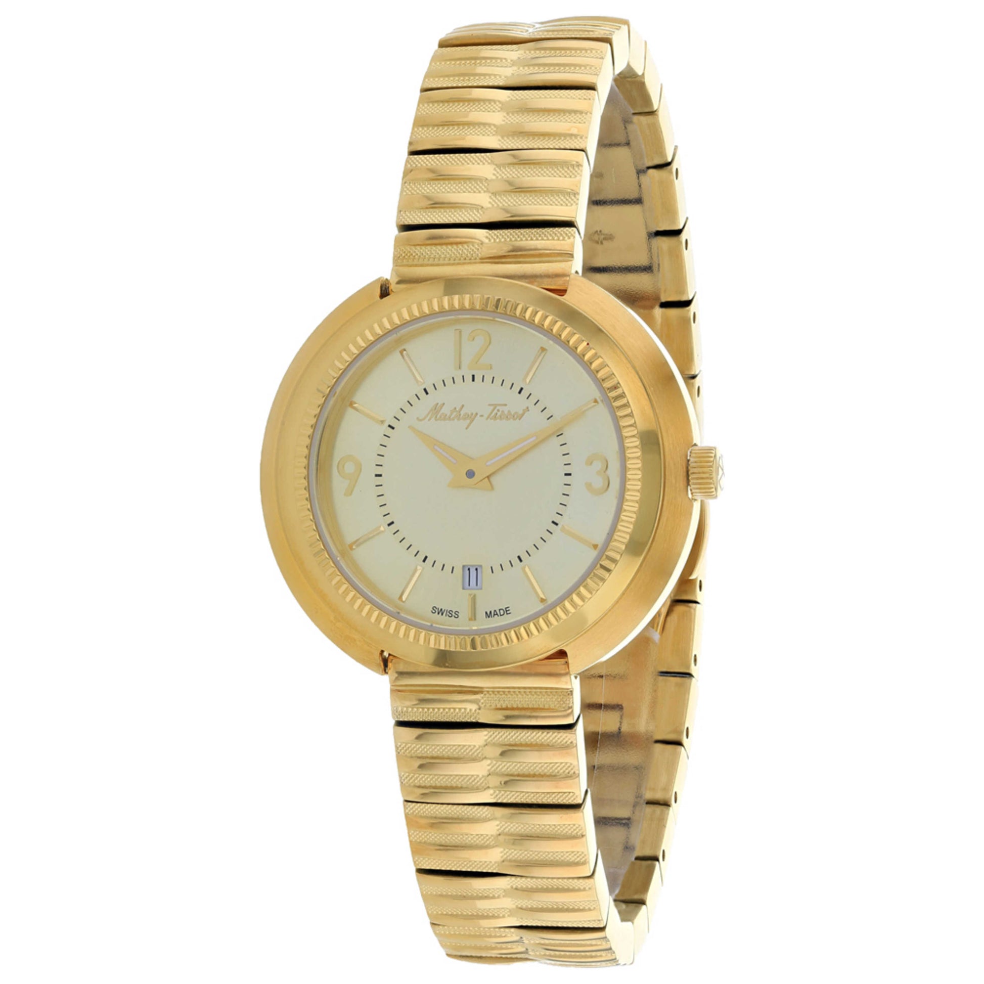 Front view of Mathey Tissot Lutenzia Women's Quartz Watch D1084PDI