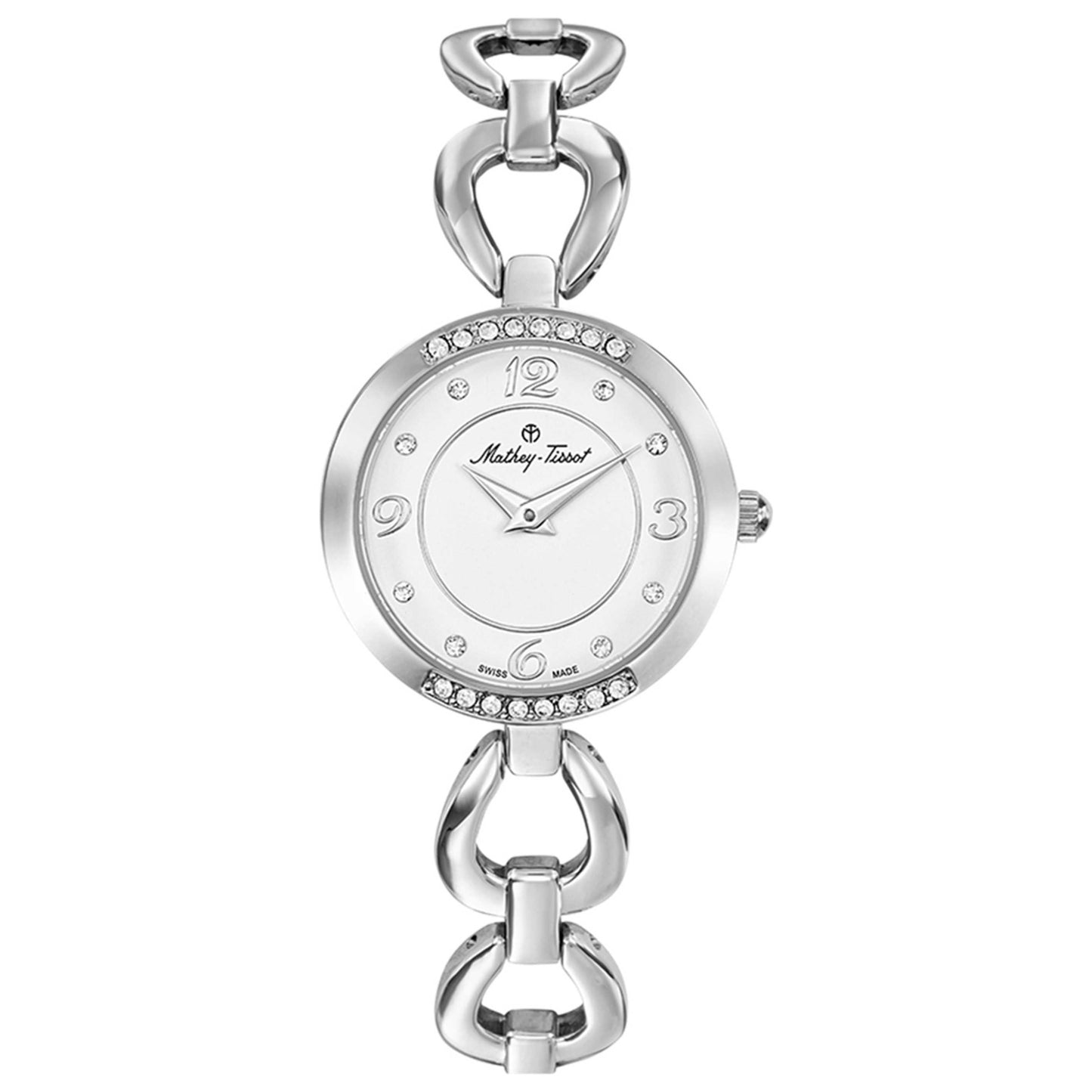 Front view of Mathey Tissot Fleury 1496 Women's Quartz Watch D1496AI