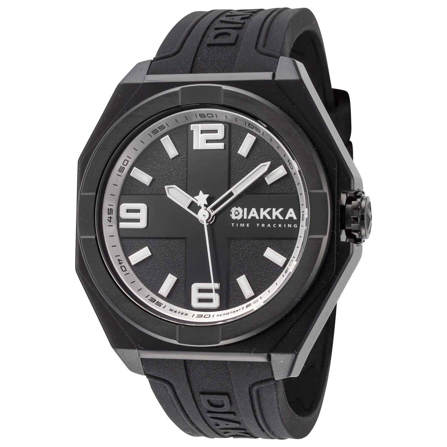 Front view of Diakka The Vice III Men's Quartz Watch D1639-FB-BB