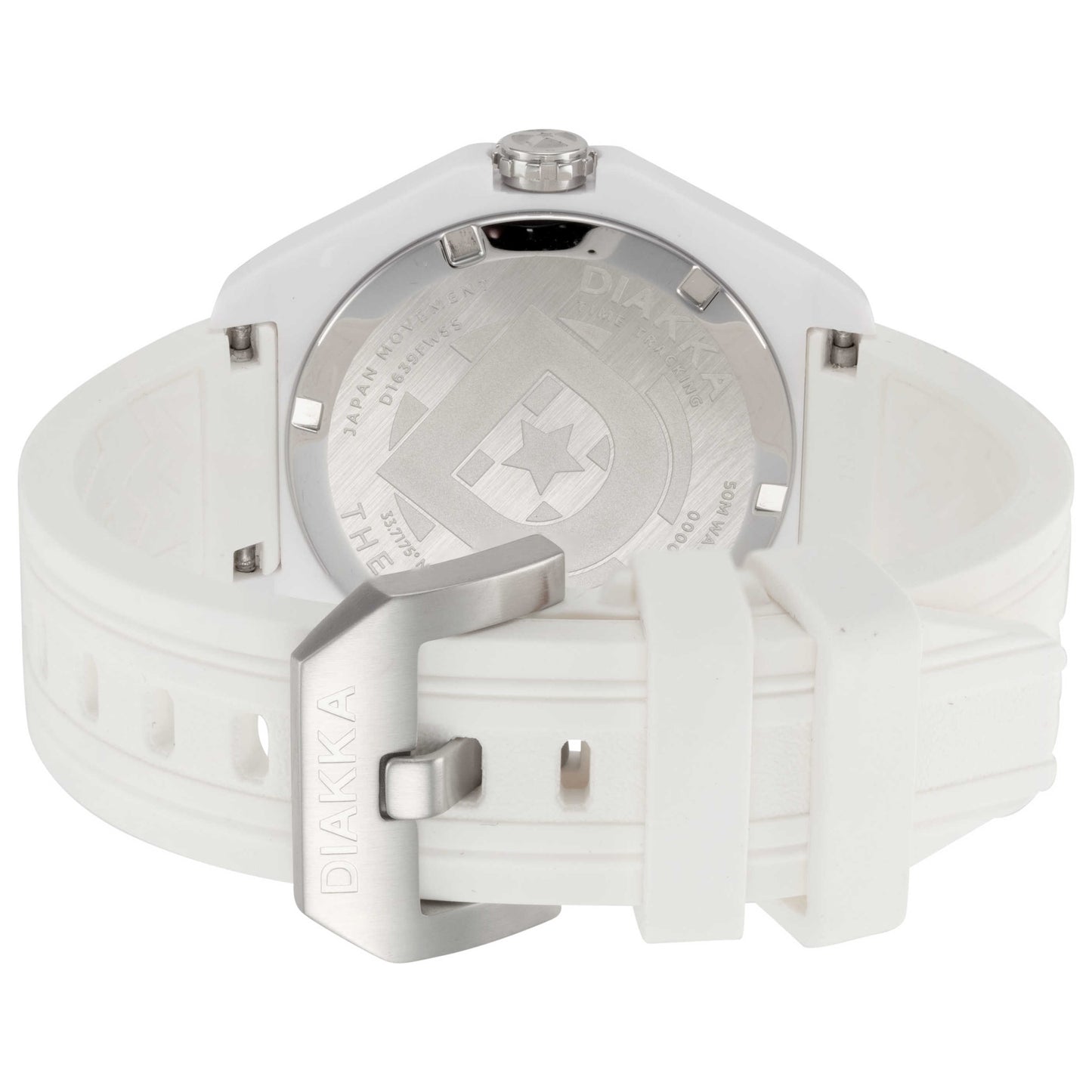 Back view of Diakka The Vice III Men's Quartz Watch D1639-FW-SS