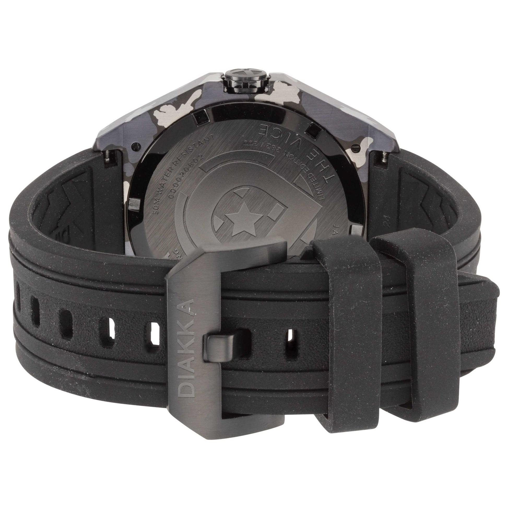 Back view of Diakka The Vice Men's Quartz Watch D1645-SC-BC