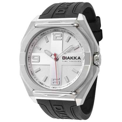 Front view of Diakka The Vice Men's Quartz Watch D1645-SS-SS
