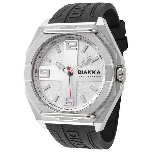 Front view of Diakka The Vice Men's Quartz Watch D1645-SS-SS