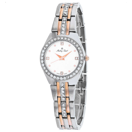 Front view of Mathey Tissot FLEURY 2581 Women's Quartz Watch D2580BI