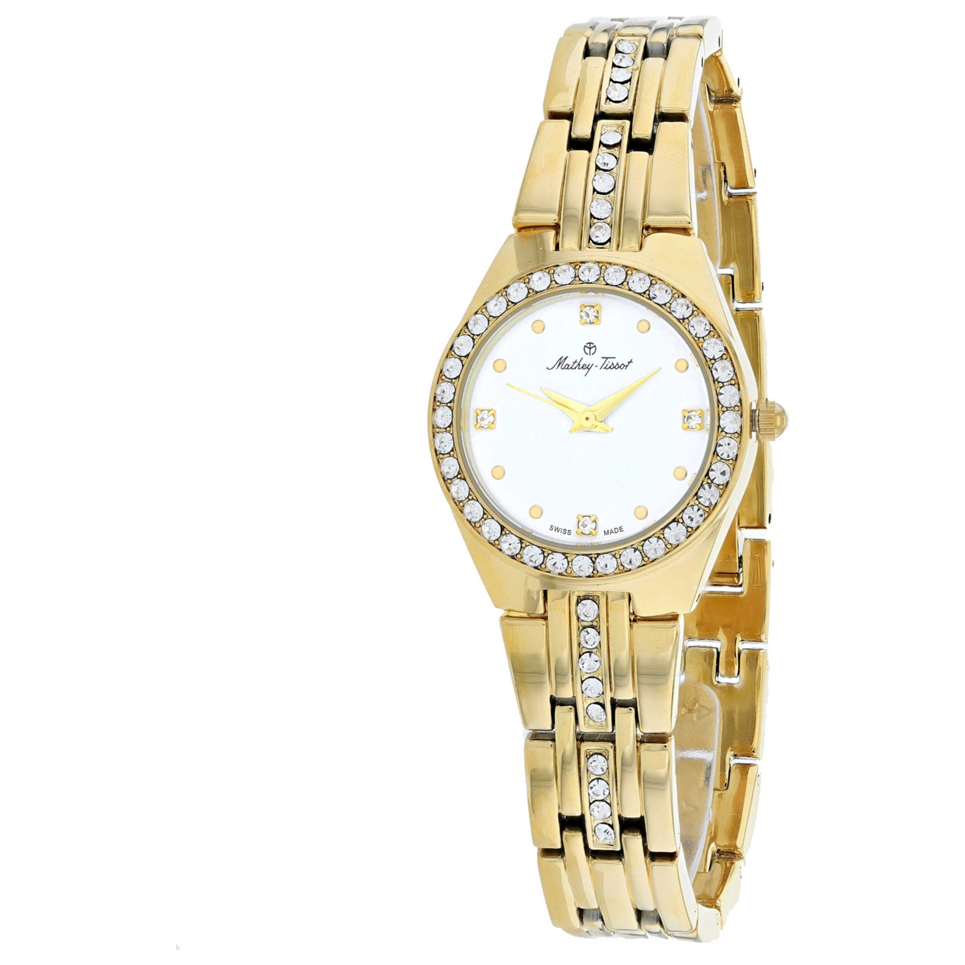Front view of Mathey Tissot FLEURY 2581 Women's Quartz Watch D2580PYI