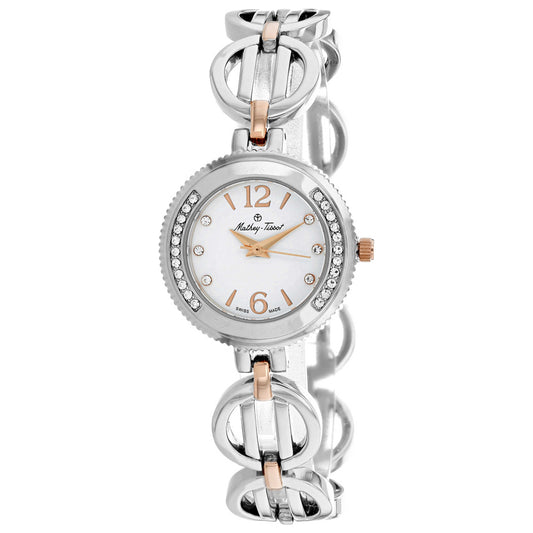 Front view of Mathey Tissot Fleury 1496 Women's Quartz Watch D2581BI