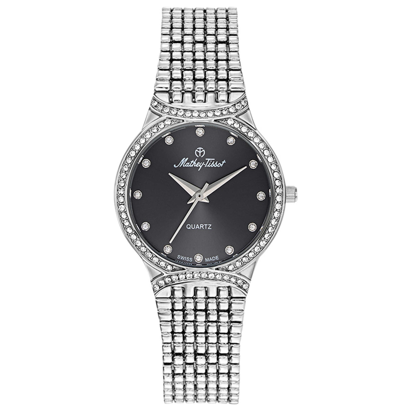 Front view of Mathey Tissot Classic Women's Quartz Watch D2681AN