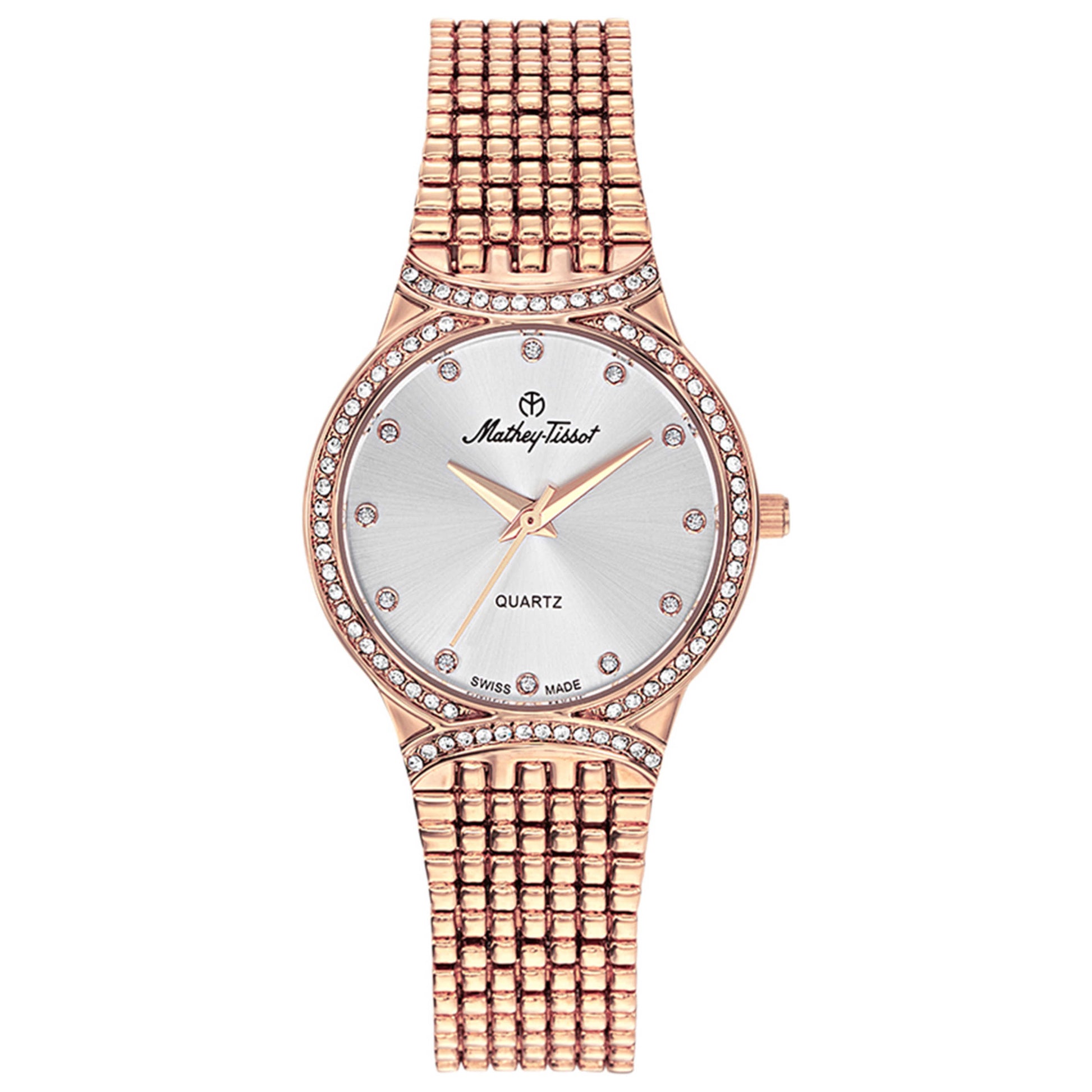 Front view of Mathey Tissot Classic Women's Quartz Watch D2681PI