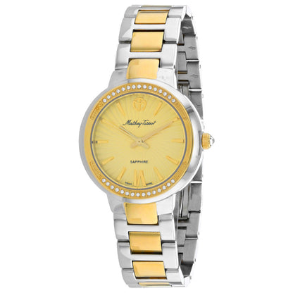 Front view of Mathey Tissot Lucrezia Crystal Women's Quartz Watch D3082BDI