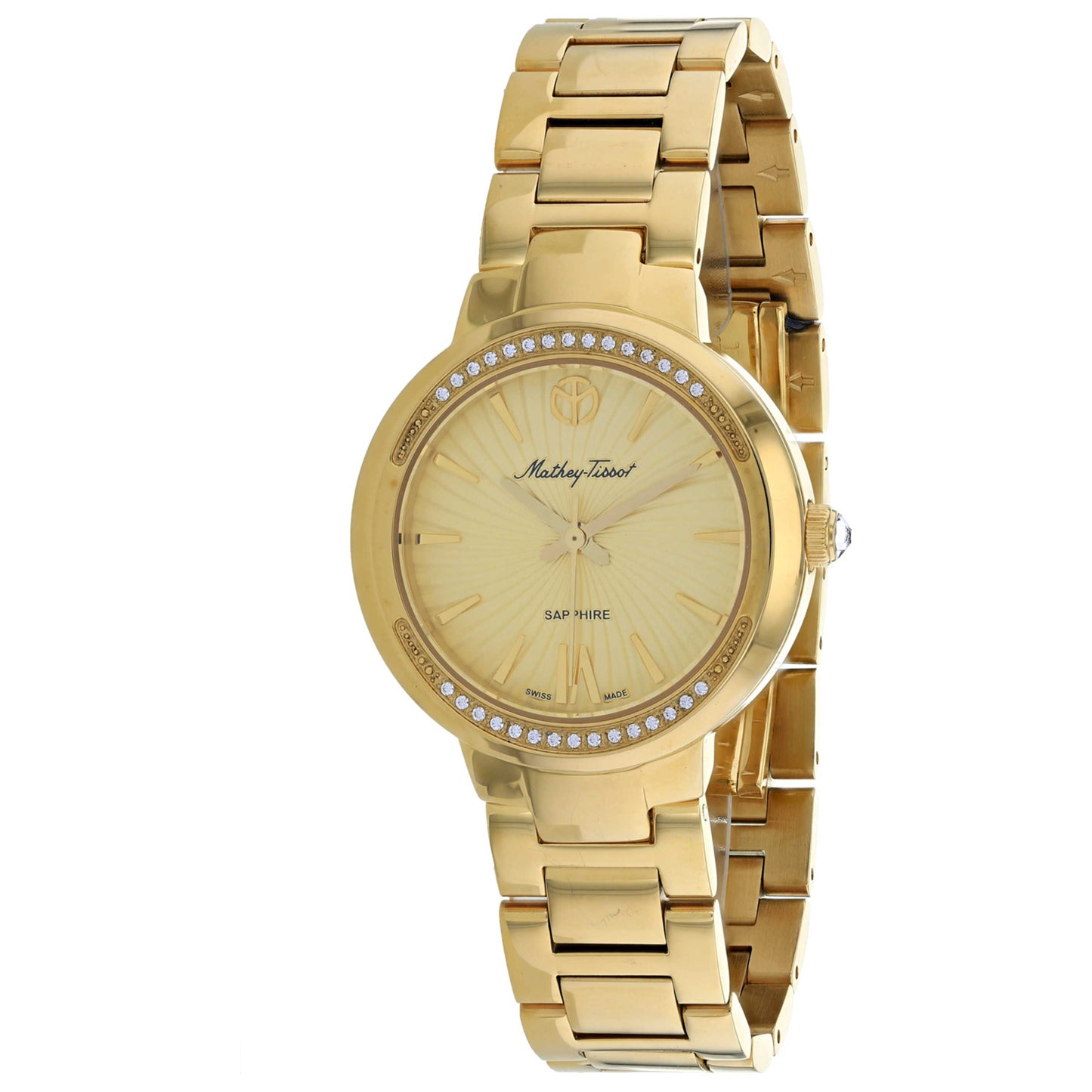 Front view of Mathey Tissot Classic Women's Quartz Watch D3082PDI