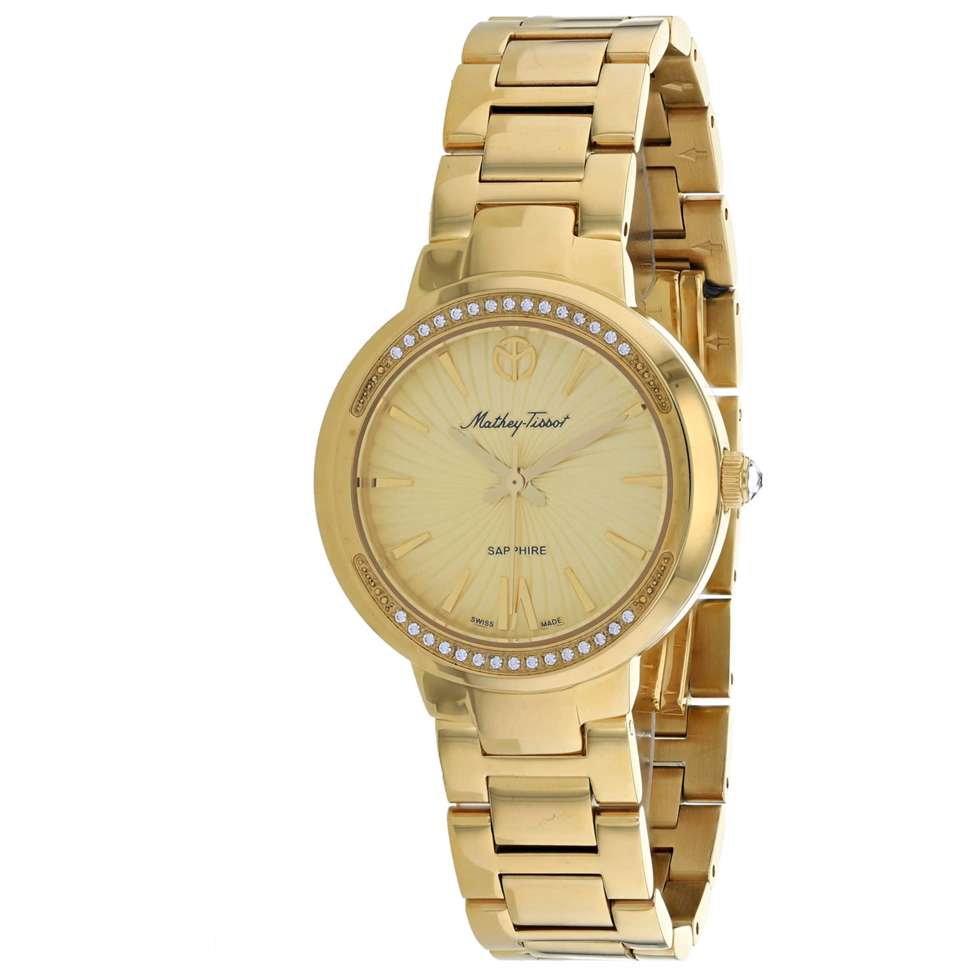 Front view of Mathey Tissot Classic Women's Quartz Watch D3082PDI