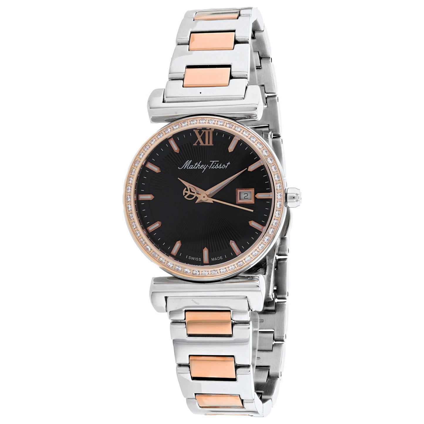 Front view of Mathey Tissot Classic Women's Quartz Watch D410BQN