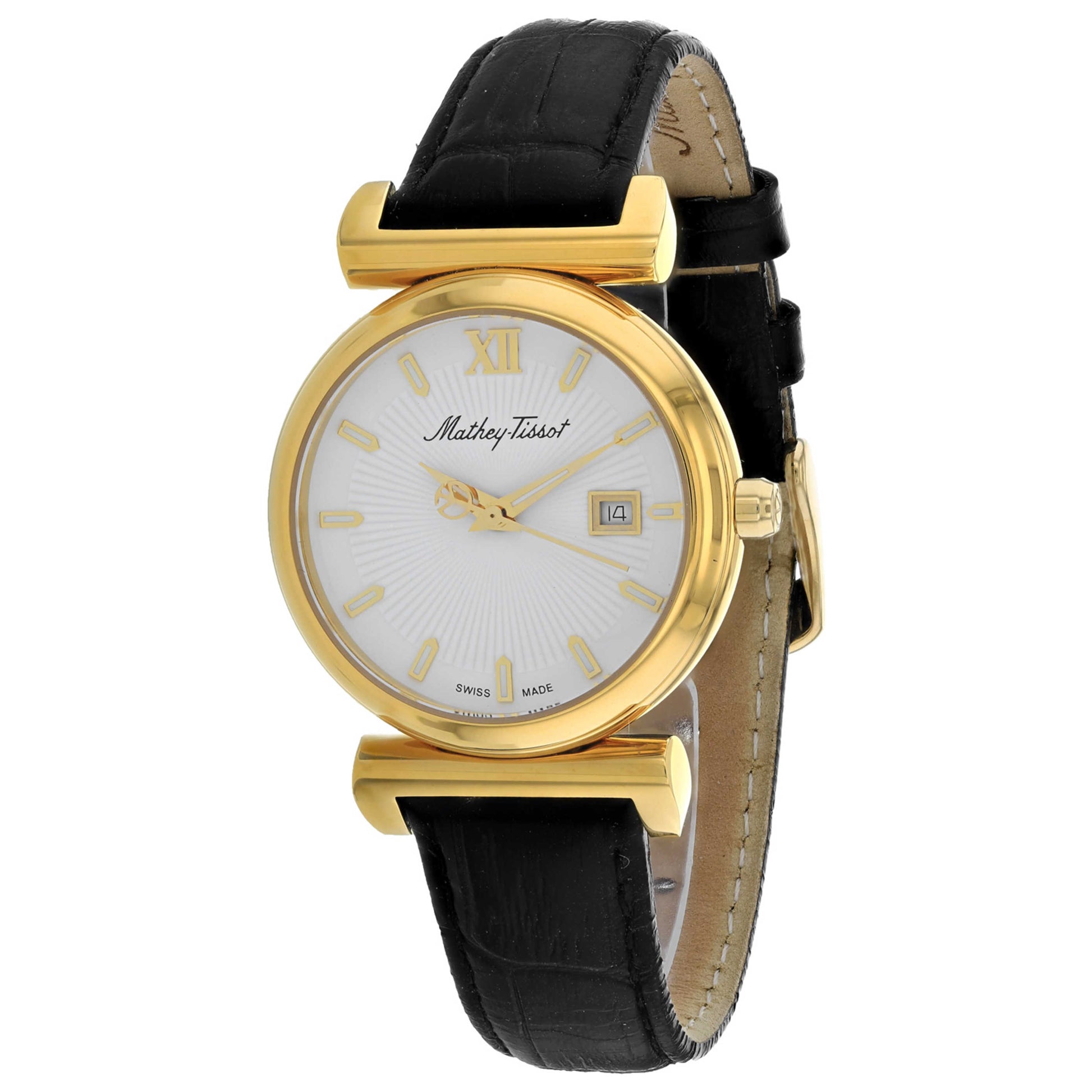 Front view of Mathey Tissot Classic Women's Quartz Watch D410PLYI