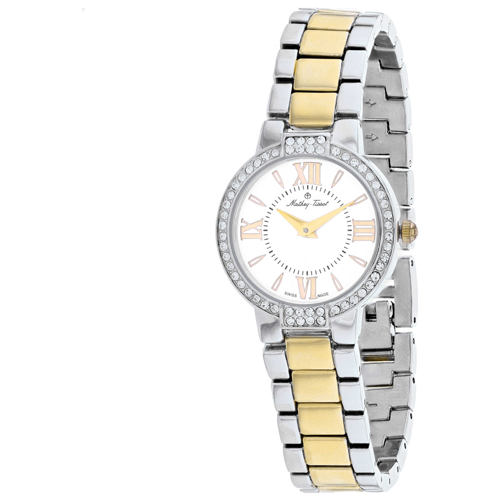Front view of Mathey Tissot FLEURY 5776 Women's Quartz Watch D5776BYI