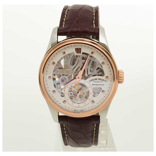 Front view of Armand Nicolet LR8 Men's Manual-Wind Watch D622AAA-ASP713MR2-PO