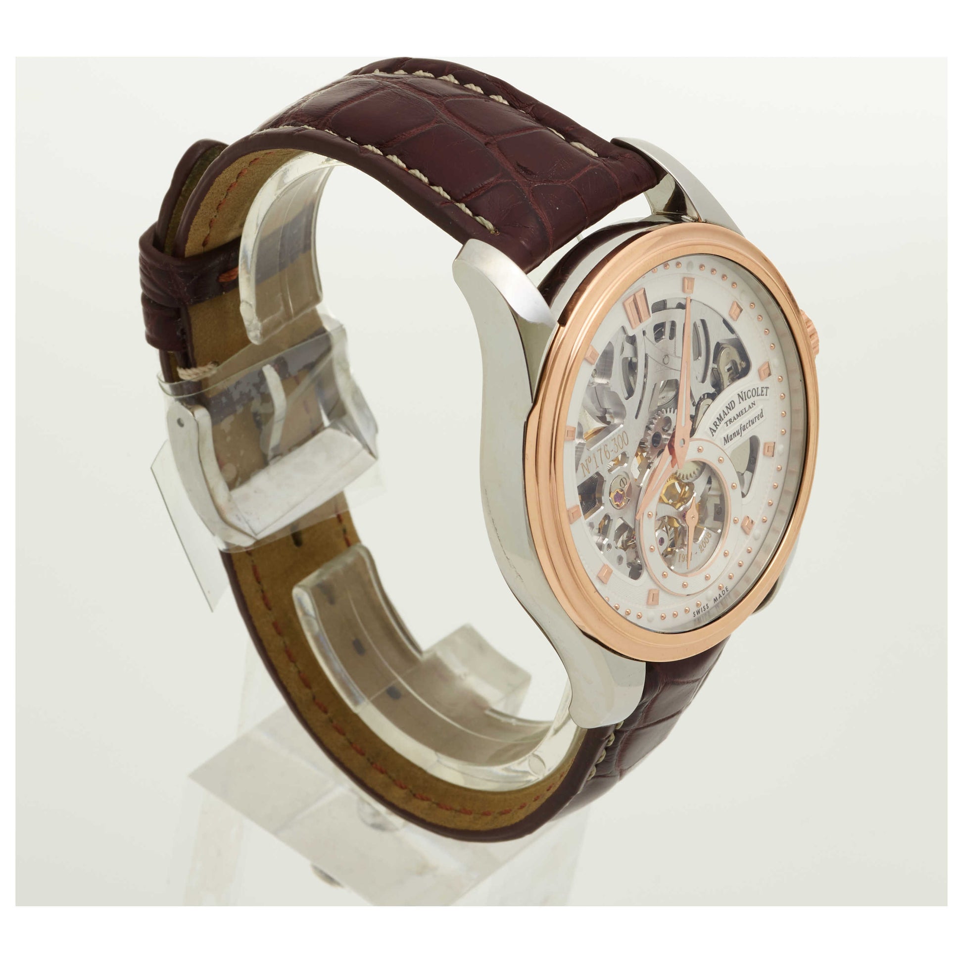 Armand Nicolet LR8 Men's Manual-Wind Watch D622AAA-ASP713MR2-PO - Image #3