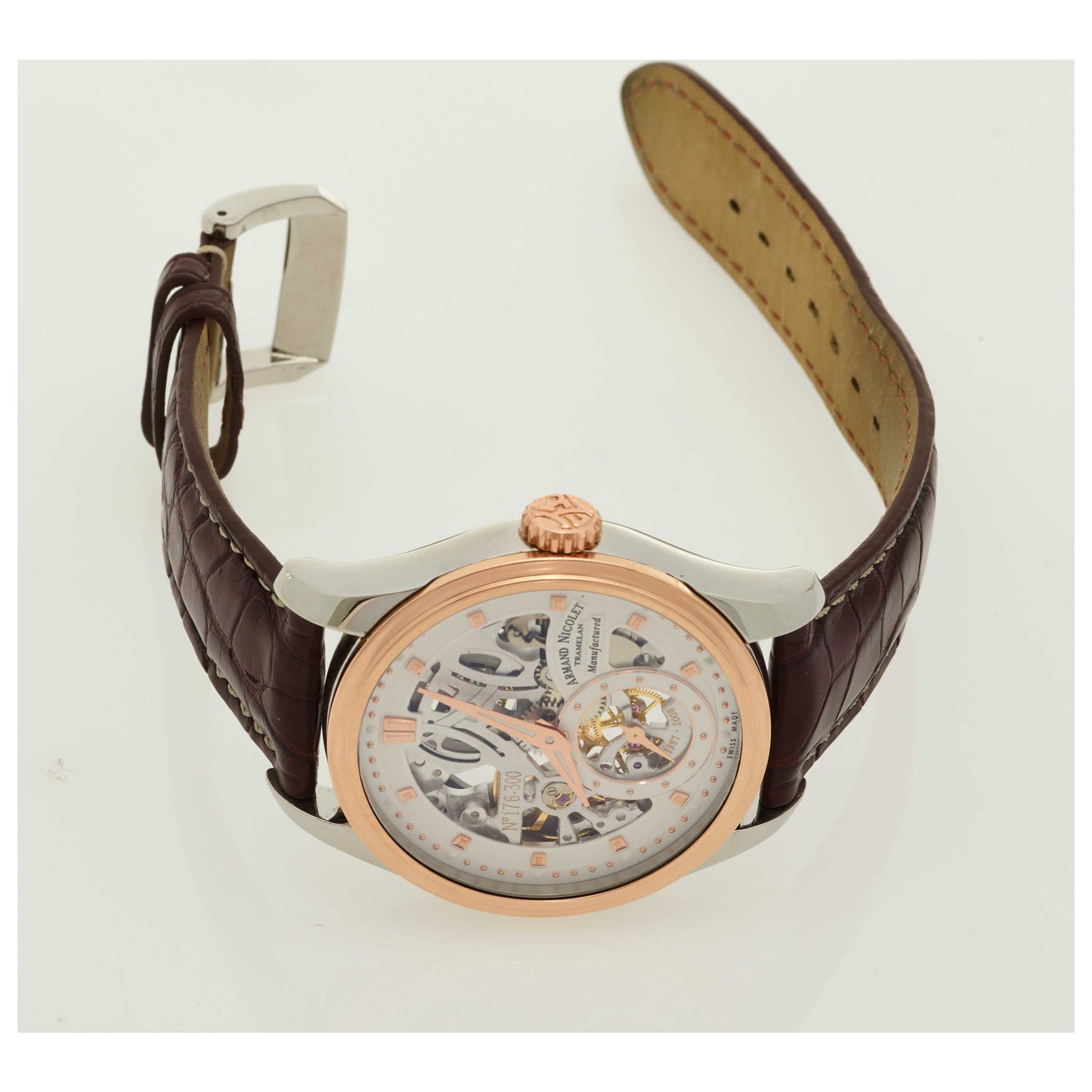 Armand Nicolet LR8 Men's Manual-Wind Watch D622AAA-ASP713MR2-PO - Image #8