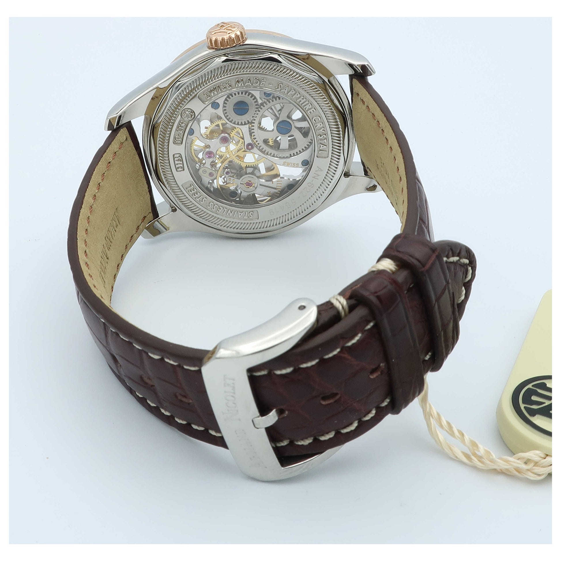 Armand Nicolet LR8 Men's Manual-Wind Watch D622AAA-ASP713MR2-SD - Image #2