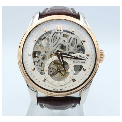 Front view of Armand Nicolet LR8 Men's Manual-Wind Watch D622AAA-ASP713MR2-SD
