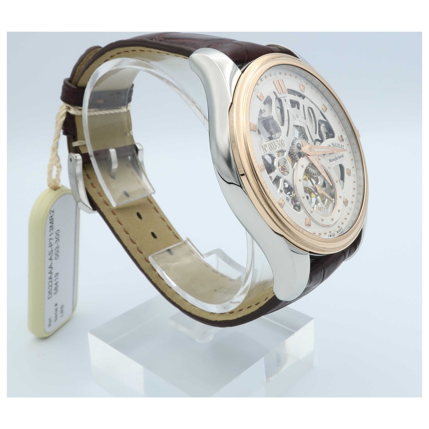 Armand Nicolet LR8 Men's Manual-Wind Watch D622AAA-ASP713MR2-SD - Image #3
