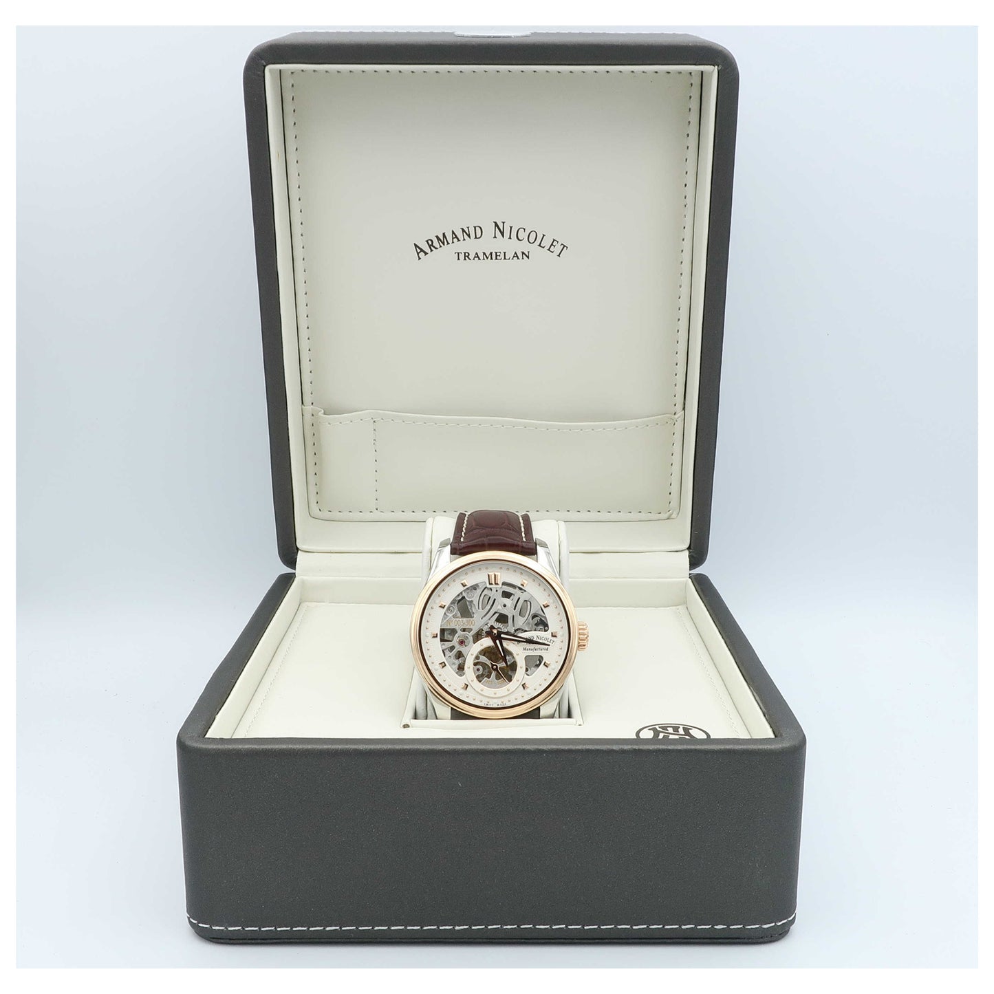 Armand Nicolet LR8 Men's Manual-Wind Watch D622AAA-ASP713MR2-SD - Image #6