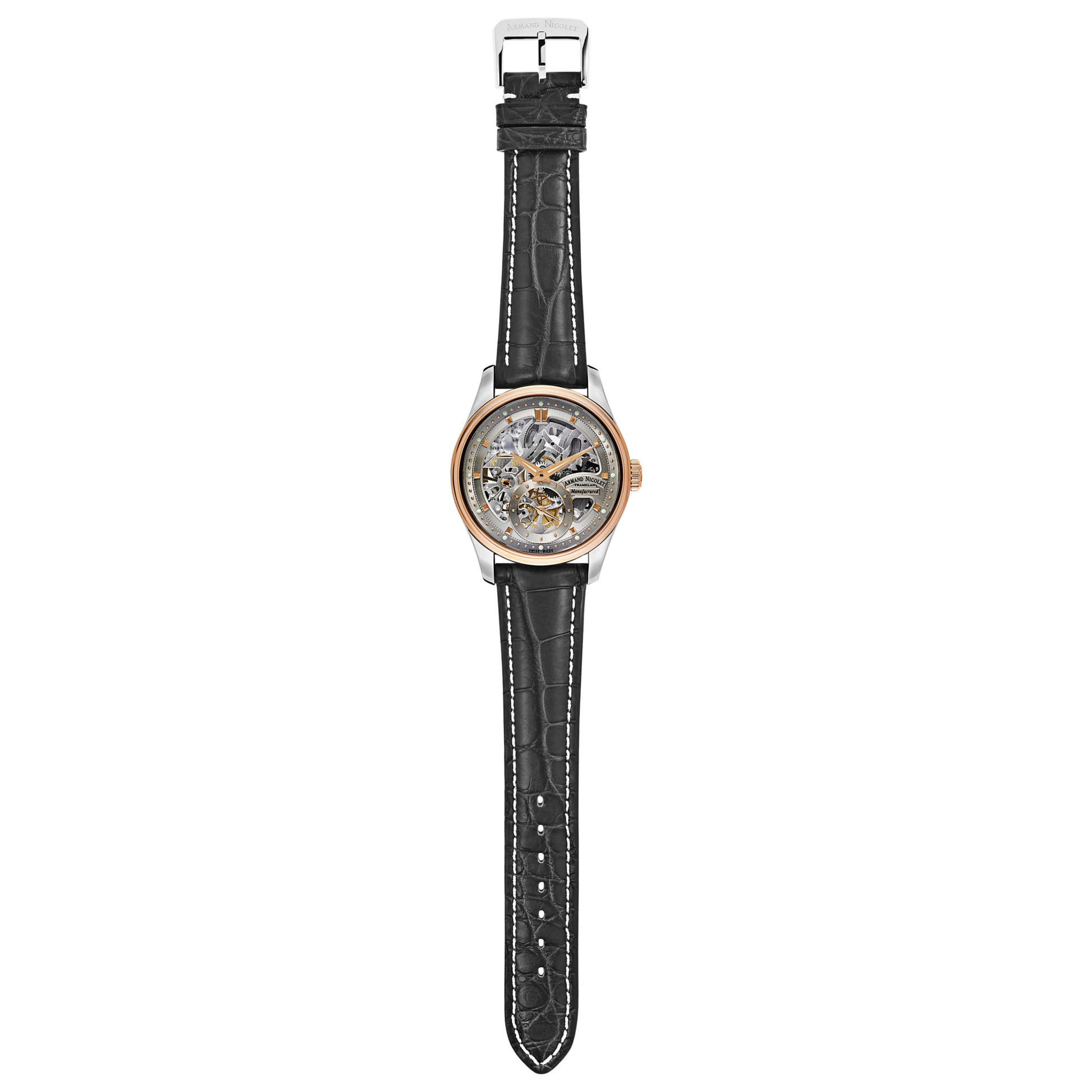 Armand Nicolet LR8 Men's Manual-Wind Watch D622AAA-GS-P713GR2 - Image #8