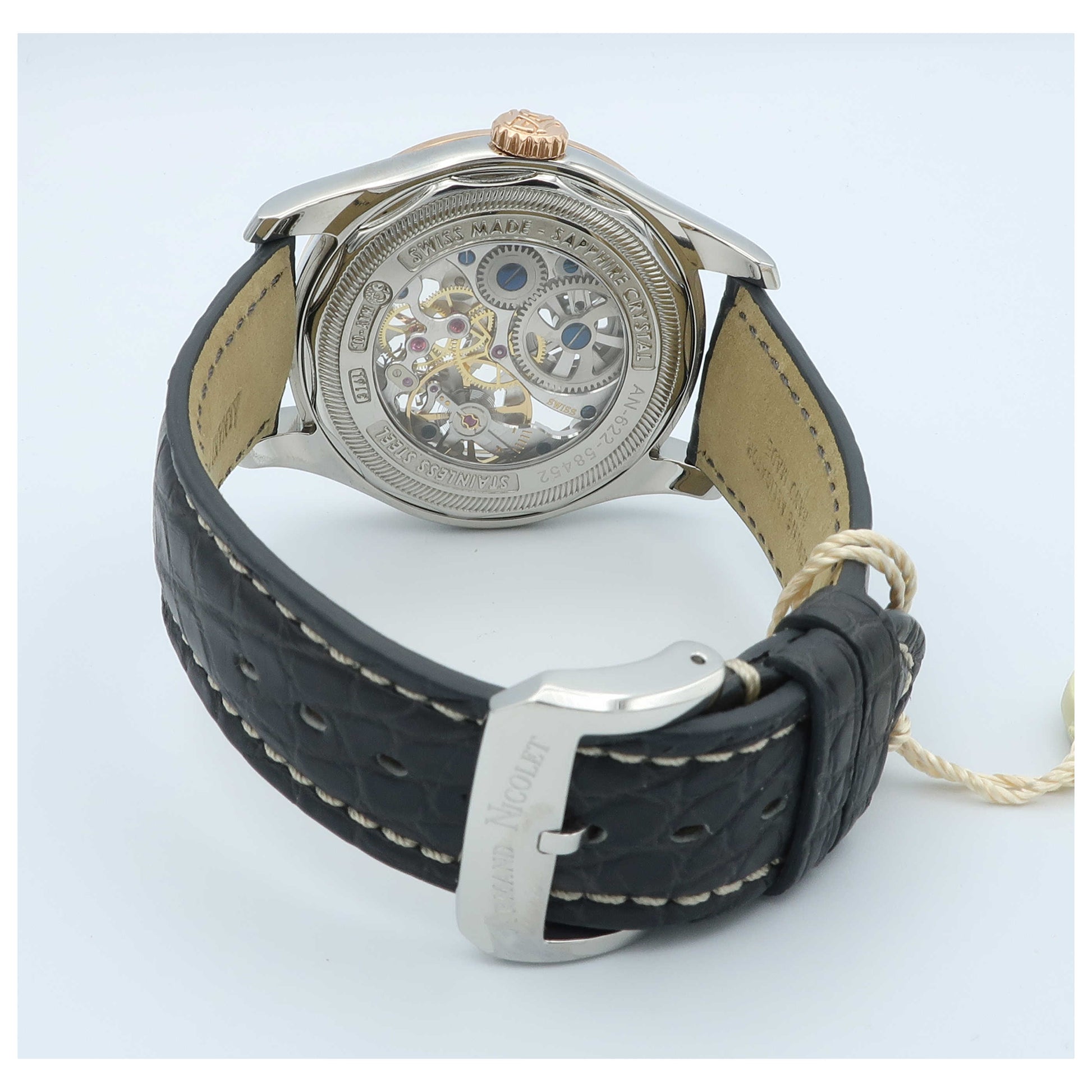 Armand Nicolet LR8 Men's Manual-Wind Watch D622AAA-GSP713GR2-SD - Image #2