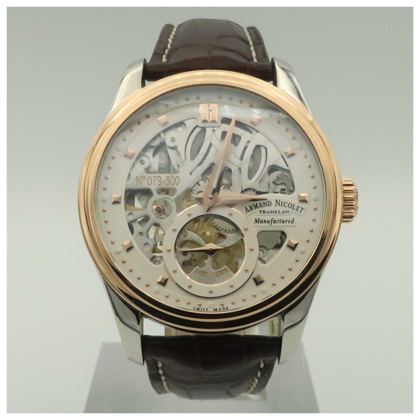 Front view of Armand Nicolet LR8 Men's Manual-Wind Watch D622AAAASP713MR2-SDV