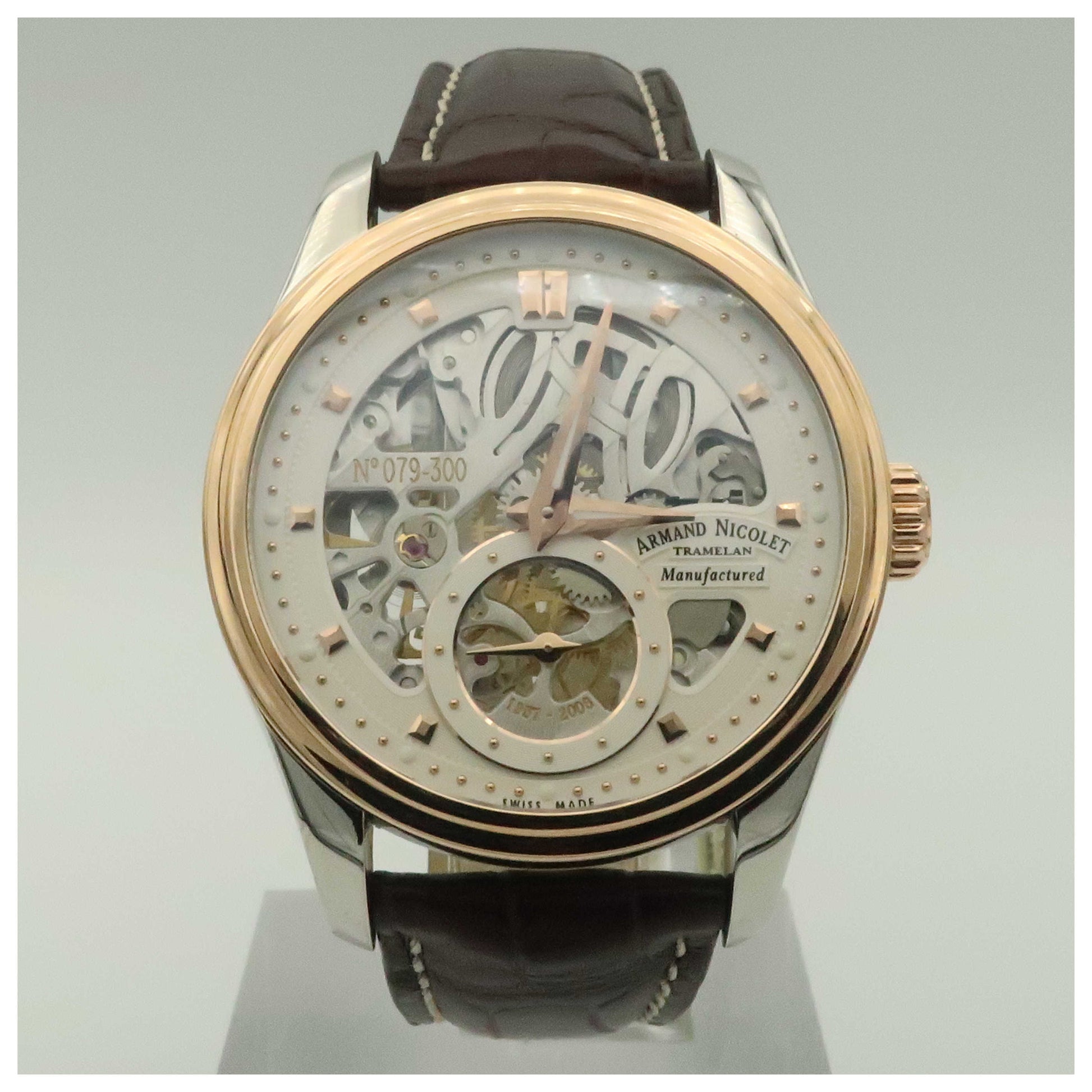 Front view of Armand Nicolet LR8 Men's Manual-Wind Watch D622AAAASP713MR2-SDV