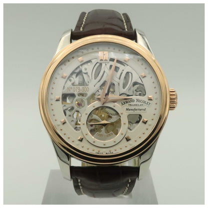 Front view of Armand Nicolet LR8 Men's Manual-Wind Watch D622AAAASP713MR2-SDV