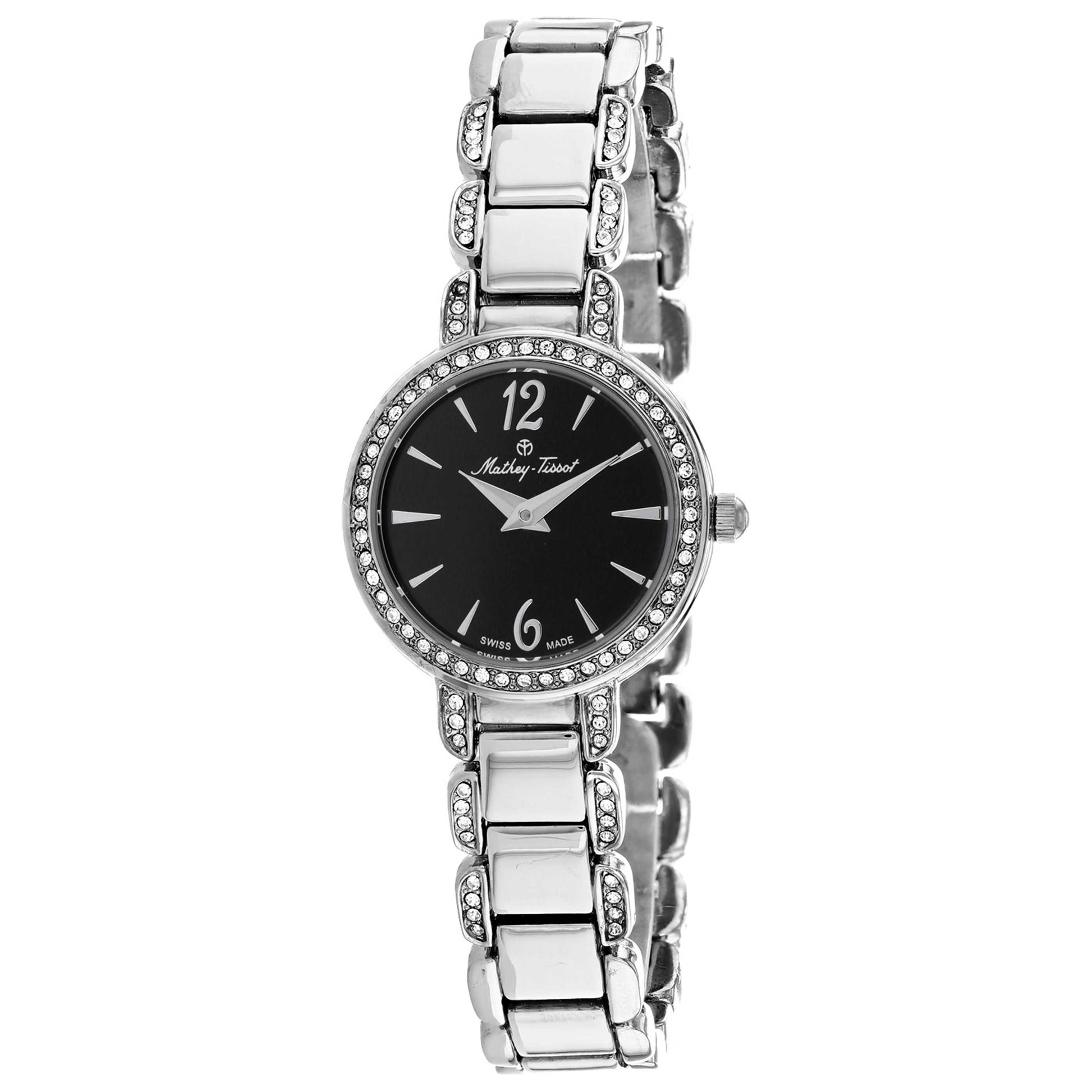 Front view of Mathey Tissot Fleury Women's Quartz Watch D6532AN