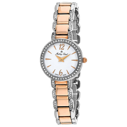 Front view of Mathey Tissot Fleury Women's Quartz Watch D6532BI