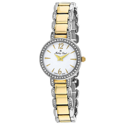 Front view of Mathey Tissot Fleury Women's Quartz Watch D6532BYI
