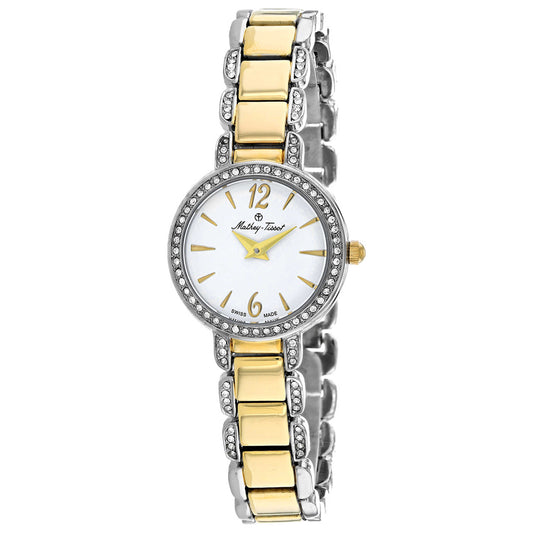 Front view of Mathey Tissot Fleury Women's Quartz Watch D6532BYI