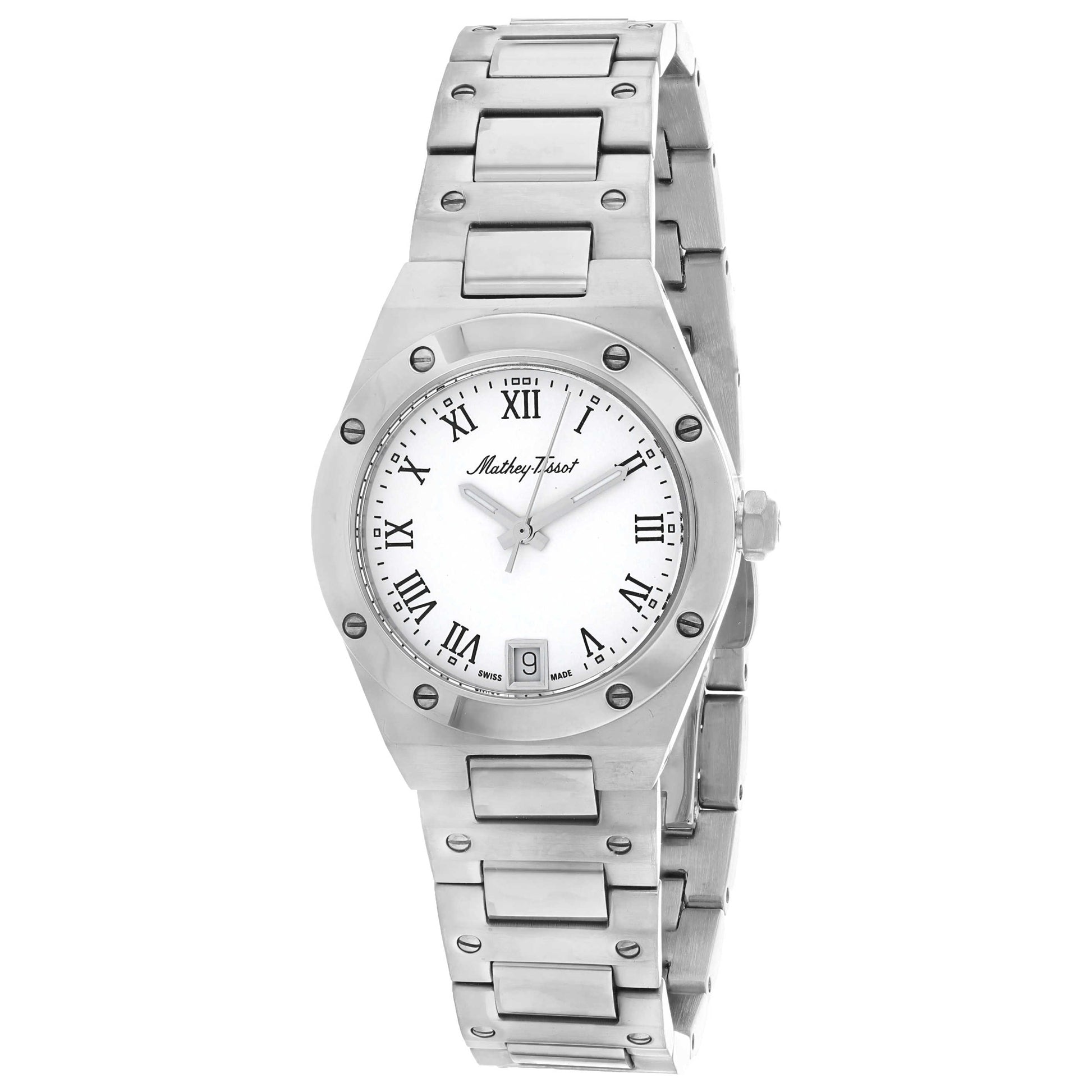Front view of Mathey Tissot Eliser Women's Quartz Watch D680ABR
