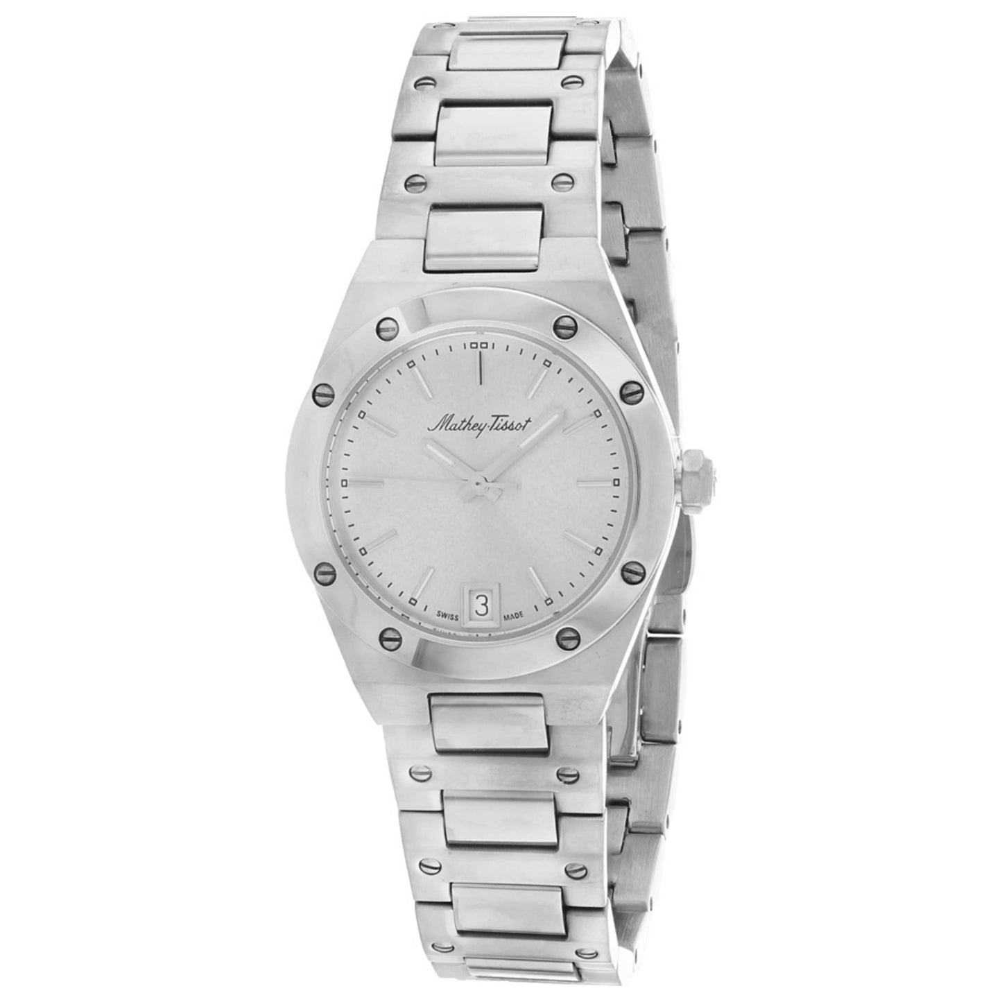 Front view of Mathey Tissot Eliser Women's Quartz Watch D680AS