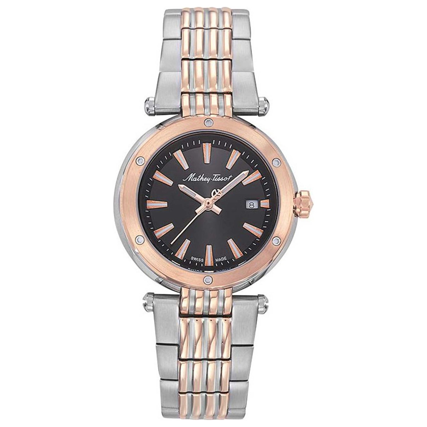 Front view of Mathey Tissot Neptune Women's Quartz Watch D912RN