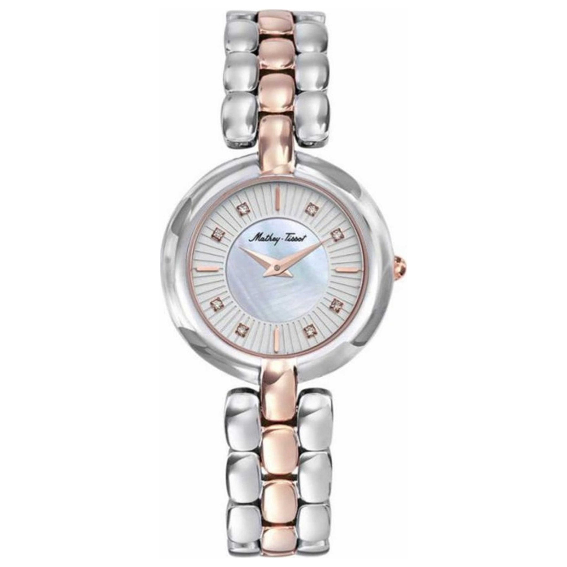 Front view of Mathey Tissot Farah Women's Quartz Watch D956BI