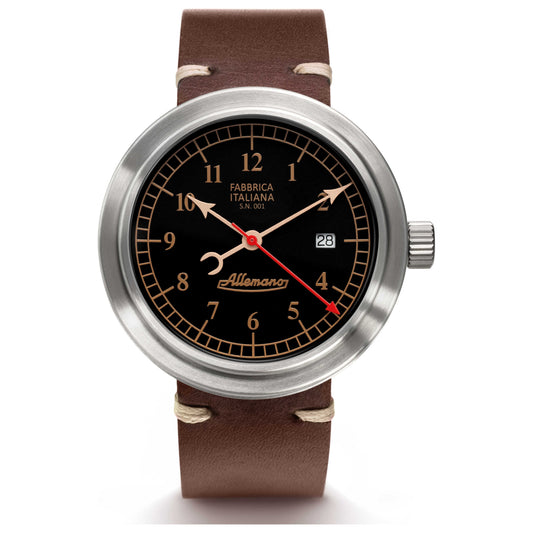 Front view of Allemano 1919 Day Men's Automatic Watch DAYA1919NPPB