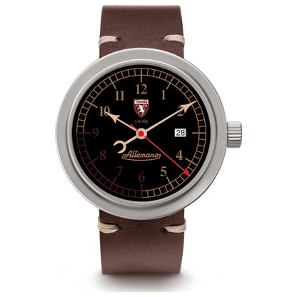 Front view of Allemano 1919 Torino Men's Automatic Watch DAYA1919NPSBMT