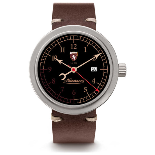 Front view of Allemano 1919 Torino Men's Automatic Watch DAYA1919NPSBMT