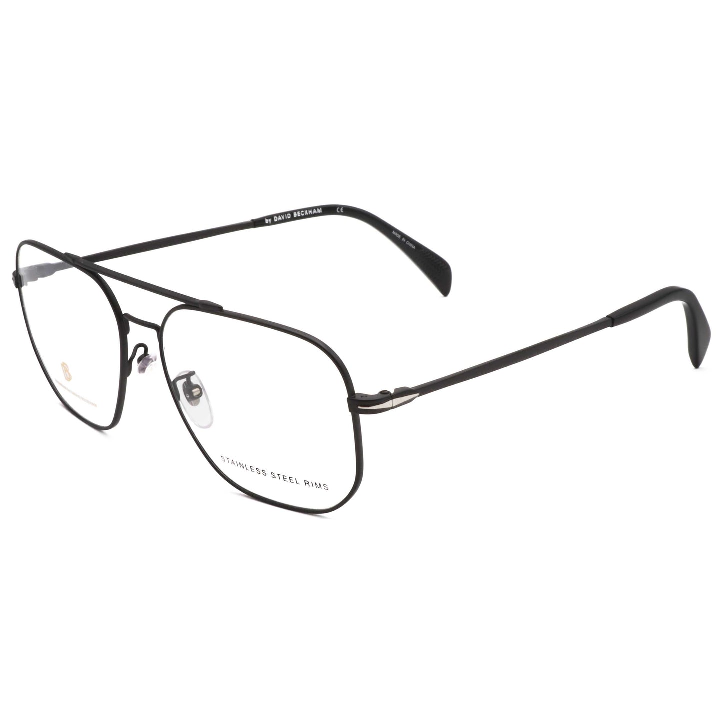 Front view of David Beckham Men's Opticals DB1096-003-57
