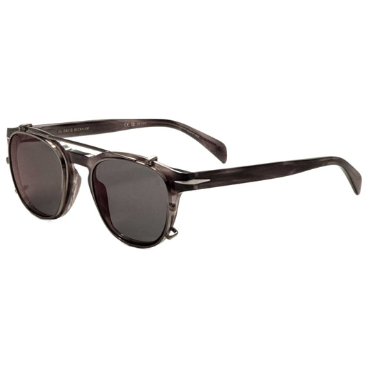 Front view of David Beckham Men's Clip-On Frames DB1117CS-02W8-MT