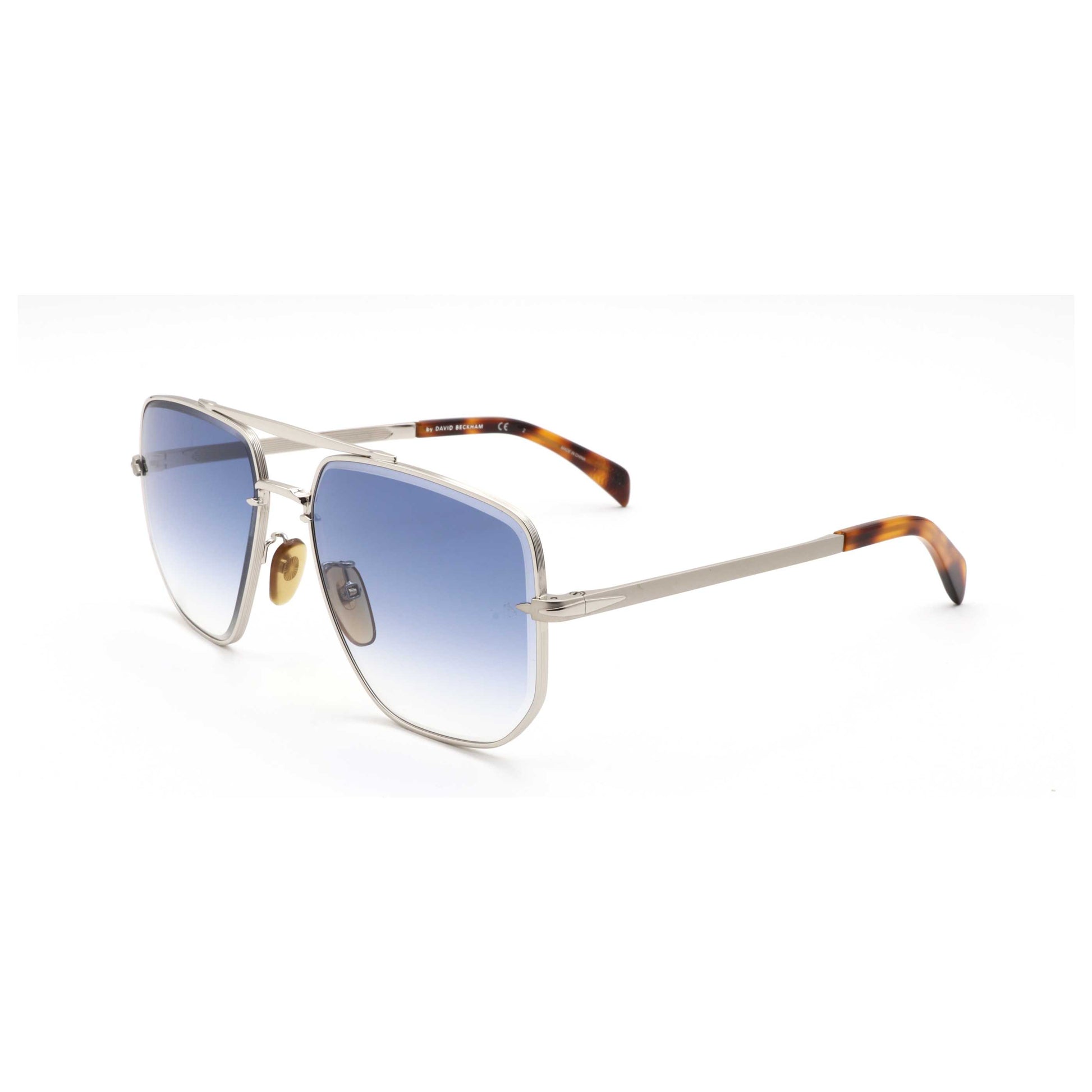 Front view of David Beckham Men's Sunglasses DB7001-S-010-60