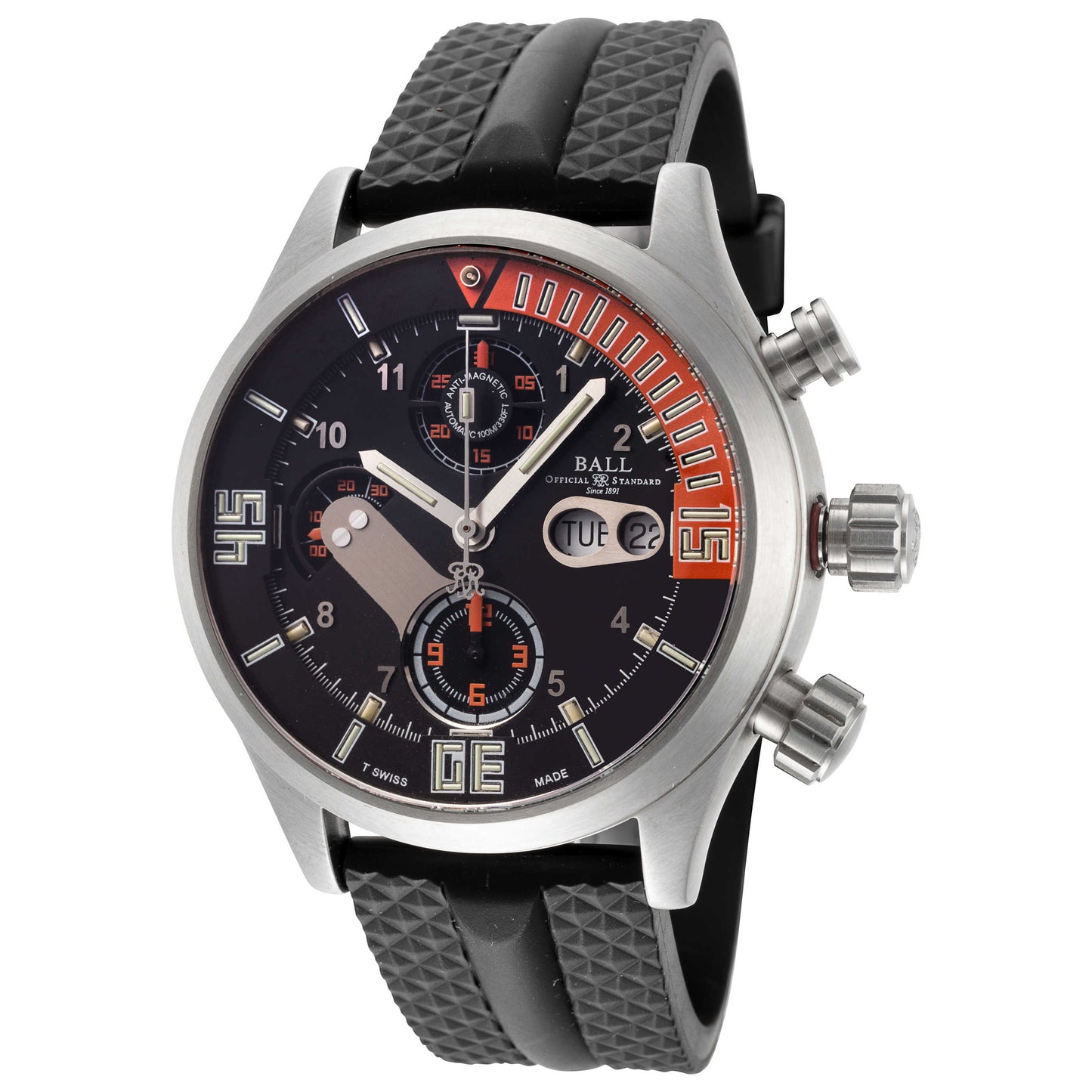 Front view of Ball Engineer Master II Men's Automatic Watch DC1028C-P1J-BKOR