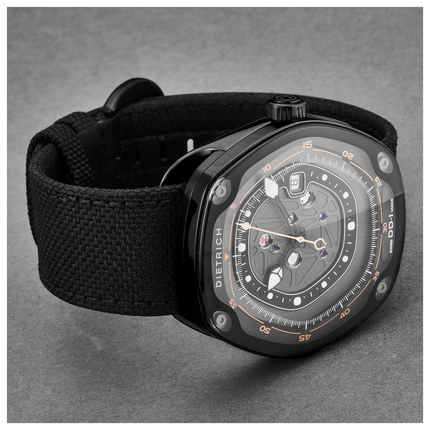 Dietrich Device Nr. 1 Men's Automatic Watch DD-1 BLACK - Image #5