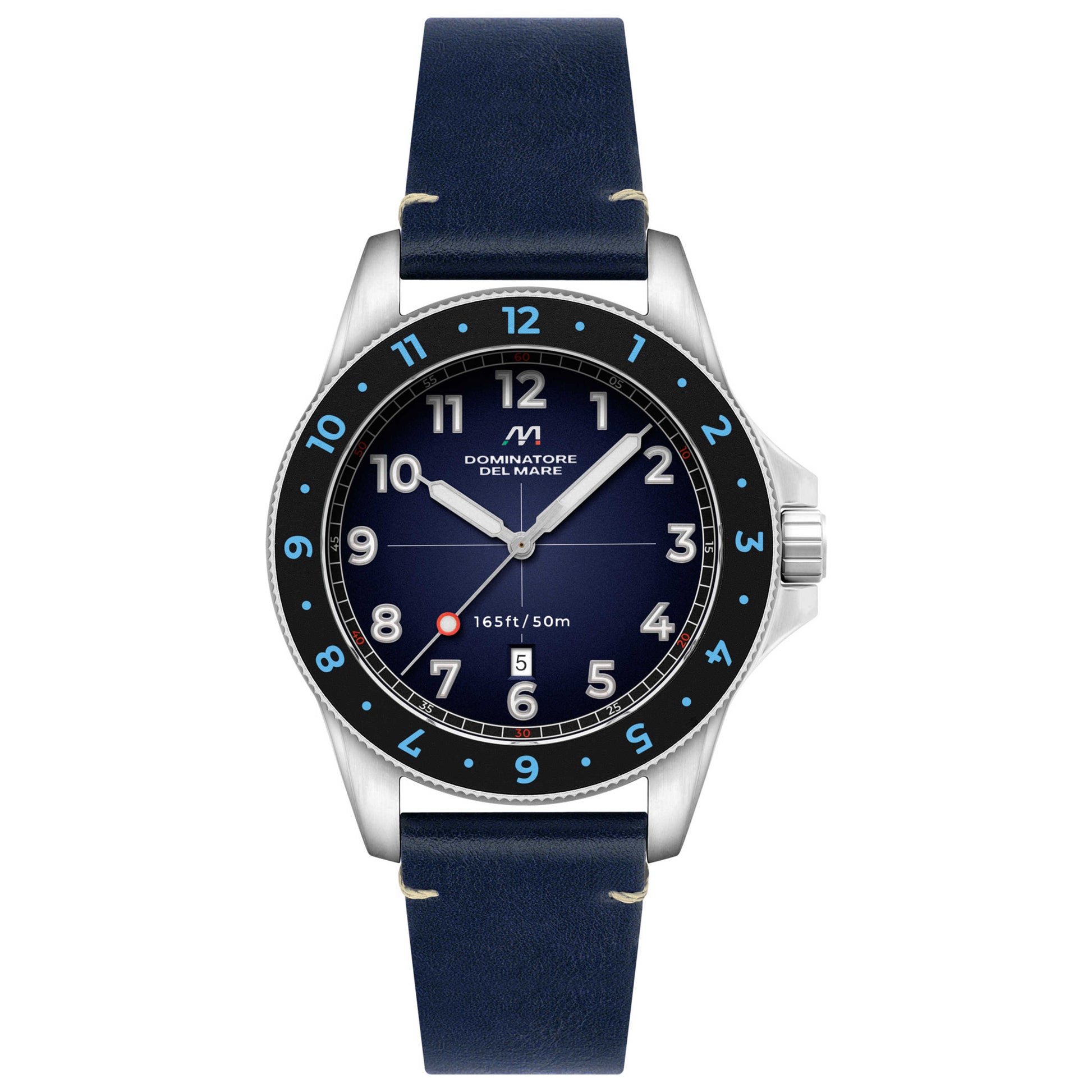 Front view of Dominatore Del Mare Bandiera Men's Quartz Watch DD-8020-08